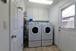 Full size washer and dryer available